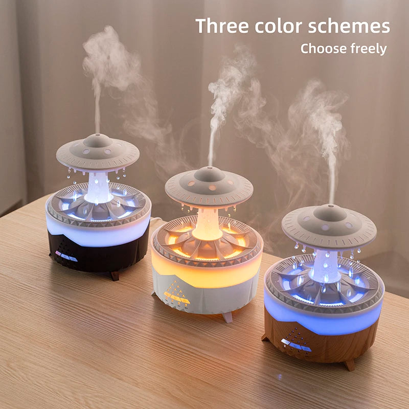 Rain Cloud Aroma Diffuser - In Use