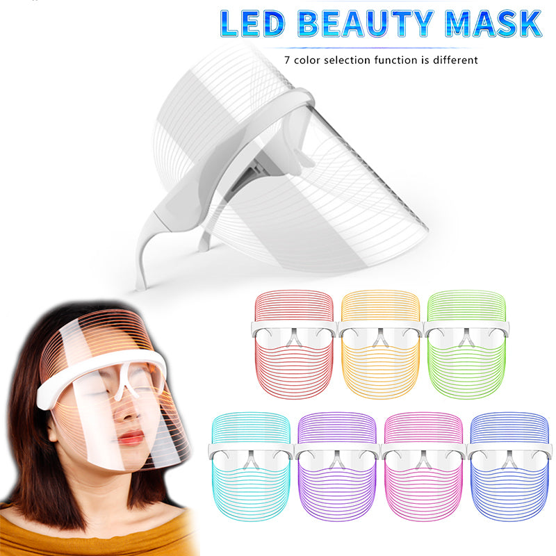 7-Color LED Face Mask - Professional Skin Rejuvenation & Anti-Aging Light Therapy