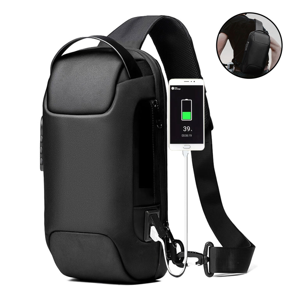 Minimalist Crossbody Sling Bag - Waterproof Chest Pack for Travel & Everyday